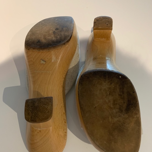 PRADA HIGH STYLE CLOG/.VERY UNIQUE HEEL GORGEOUS - Picture 4 of 6